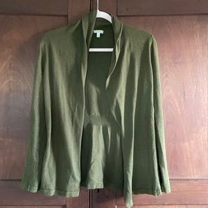 Talbots Olive Cardigan Sweater